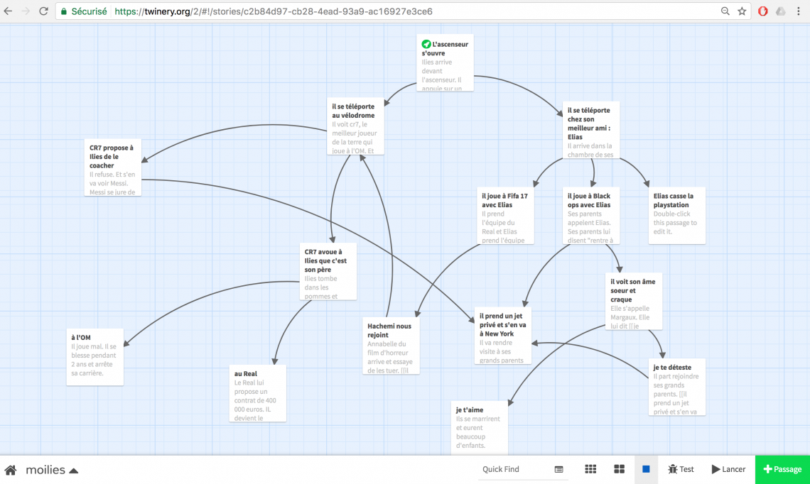 ÉCRITURE INTERACTIVE AVEC TWINE